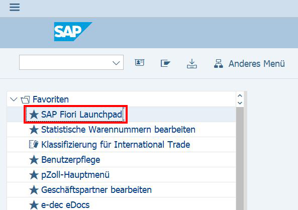 SAP FIORI Launchpad